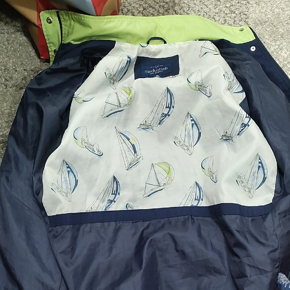 Stylish Navy and Lime Women's Utility Jacket - Picture 9 of 10